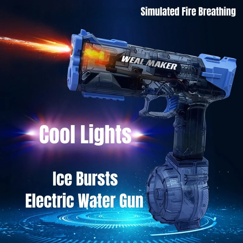 Children High Pressure Electric Water Gun Toys Summer Outdoor Beach Pool Garden Fight Games Kids Automatic Bursts Watergun Gifts